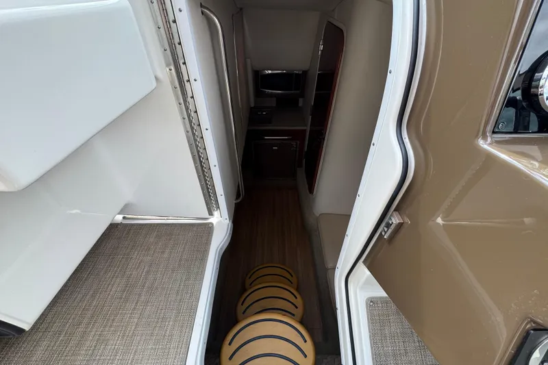 Slide: The Image of Interior view of 2016 Formula 350 Crossover Bowrider I/O cabin entrance. - 57