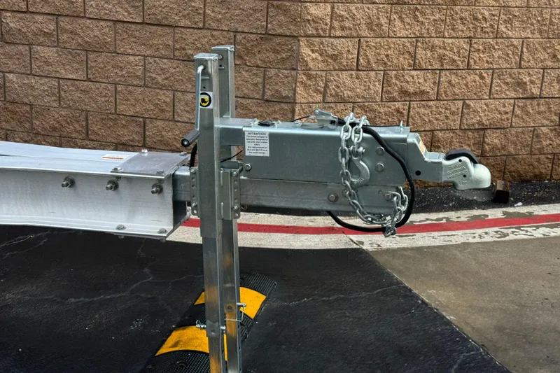 Slide: The Image of Trailer hitch for 2016 Formula 350 Crossover Bowrider I/O, secured with chains. - 67