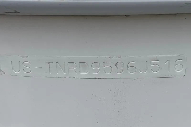 Slide: The Image of Hull identification number on a 2016 Formula 350 Crossover Bowrider I/O boat. - 69