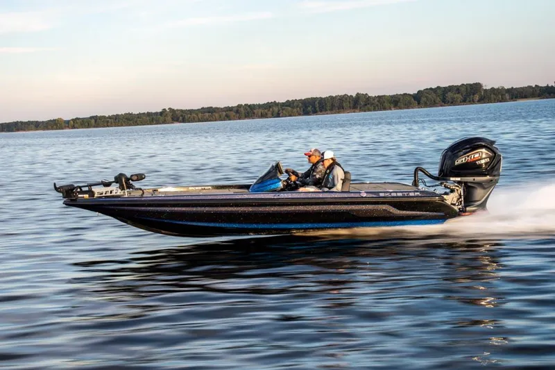 Slide: The Image of Manufacturer Provided Image: 2022 Skeeter ZX 225 bass boat speeding on a lake. - 15
