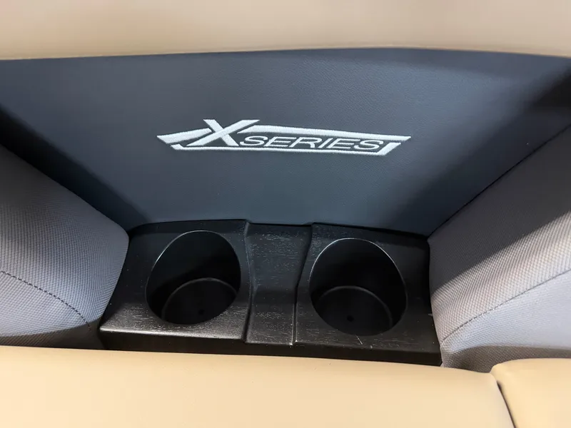 Slide: The Image of Close-up of two cup holders in a Sylvan Mirage X1 CLZ DH boat. - 7
