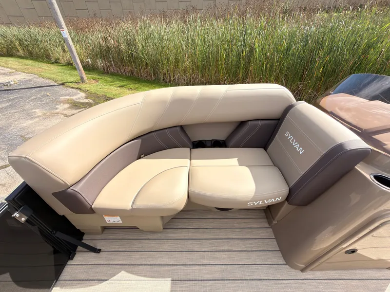 Slide: The Image of Sylvan Mirage 8520 CLZ DH 2027 with beige and brown upholstered seating area. - 18
