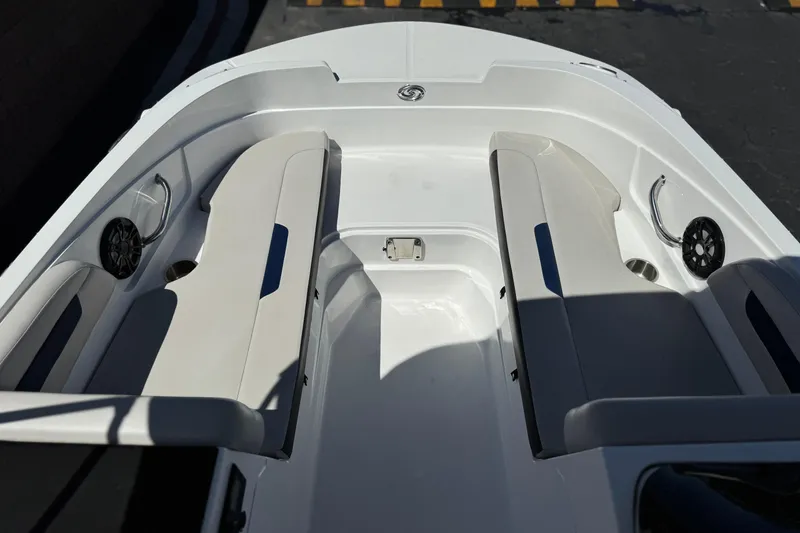 Slide: The Image of 2022 Hurricane SunDeck Sport 185 OB boat interior with spacious seating and modern design. - 10