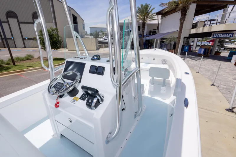 Slide: The Image of 2026 Albury Brothers 23 Forward Seating boat with modern helm and seating. - 27