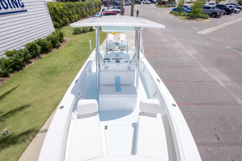 Slide: The Image of 2026 Albury Brothers 23 Forward Seating boat in parking lot, top view. - 38
