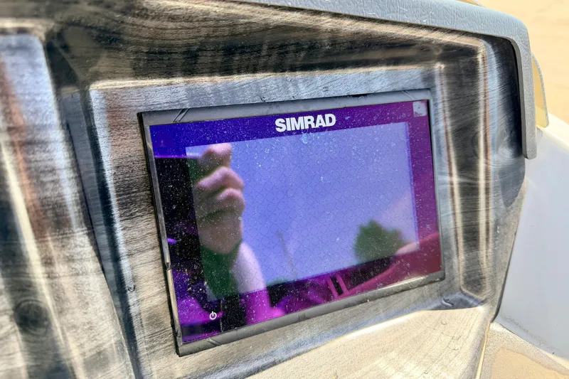 Slide: The Image of Simrad display on 2019 Crestliner 240 Rally DX CW boat dashboard. - 40
