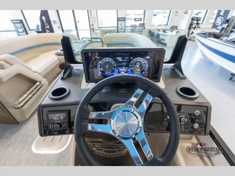 Slide: The Image of Interior view of M Series 23 MFB 2026 with modern dashboard. - 13