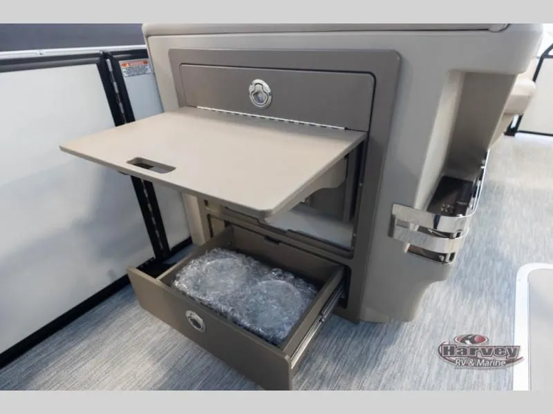 Slide: The Image of M Series 23 MFB 2026 with pull-out table and drawer. - 18