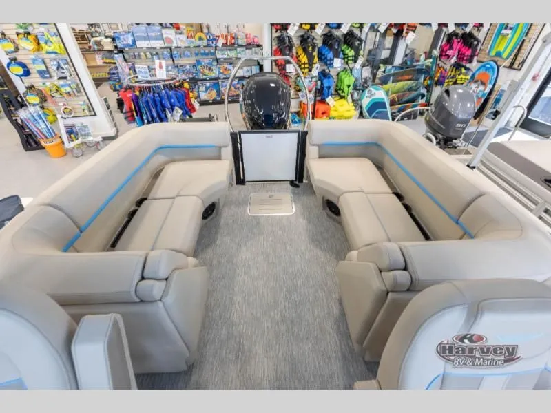Slide: The Image of Interior view of a 2026 M Series 23 MFB boat. - 20