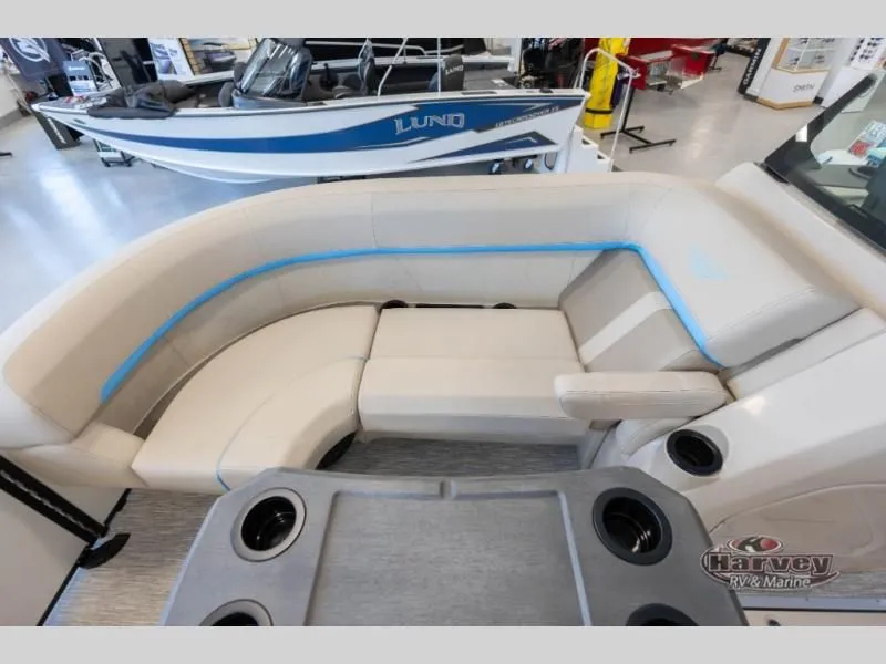 Slide: The Image of Luxurious boat seating in M Series 23 MFB model, year 2026. - 7