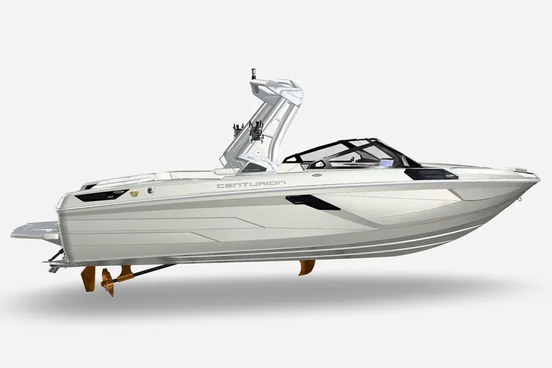 The Image of 2026 Centurion Ri245 boat on trailer under sunny skies. - 1