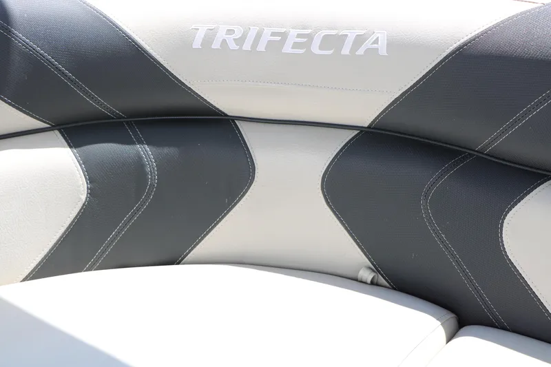 Slide: The Image of Trifecta 24RF LE 2020 boat seat with stylish black and white upholstery. - 41