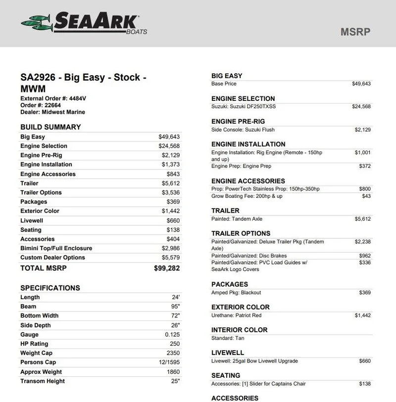 Slide: The Image of SeaArk Big Easy 2026 - 2