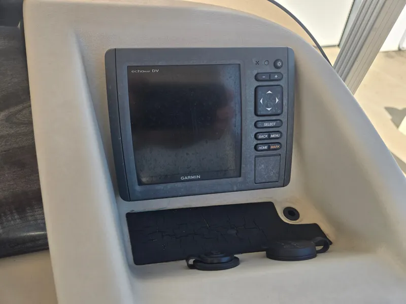 Slide: The Image of Garmin Echomap DV on 2017 Bennington R23 boat. - 12