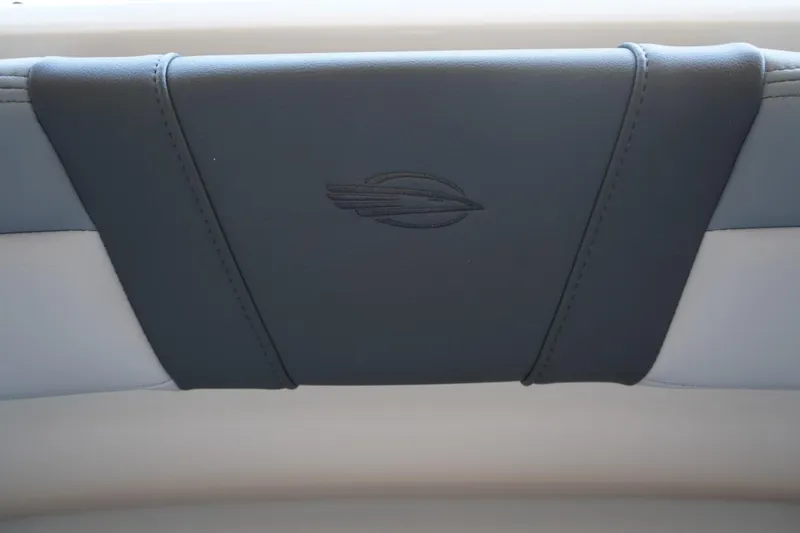 Slide: The Image of 2026 Chaparral 21 SSi OB boat seat with logo detail. - 8