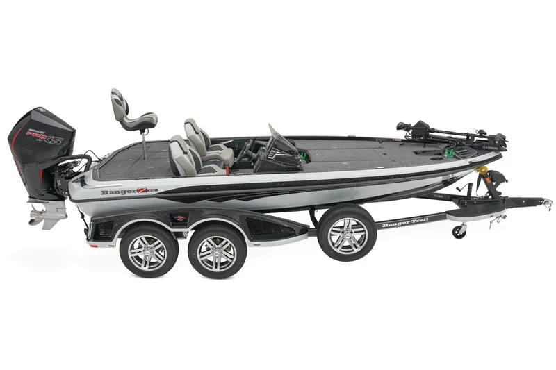Slide: The Image of 2026 Ranger Z519R Cup-Equipped boat interior with stylish seating and modern design. - 10