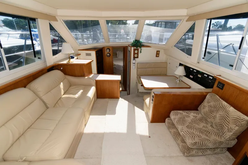 Slide: The Image of Interior of 1997 Carver 400 Cockpit Motor Yacht. - 19
