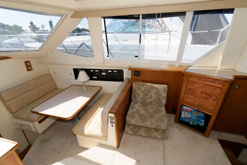 Slide: The Image of Interior of the 1997 Carver 400 Cockpit Motor Yacht. - 21