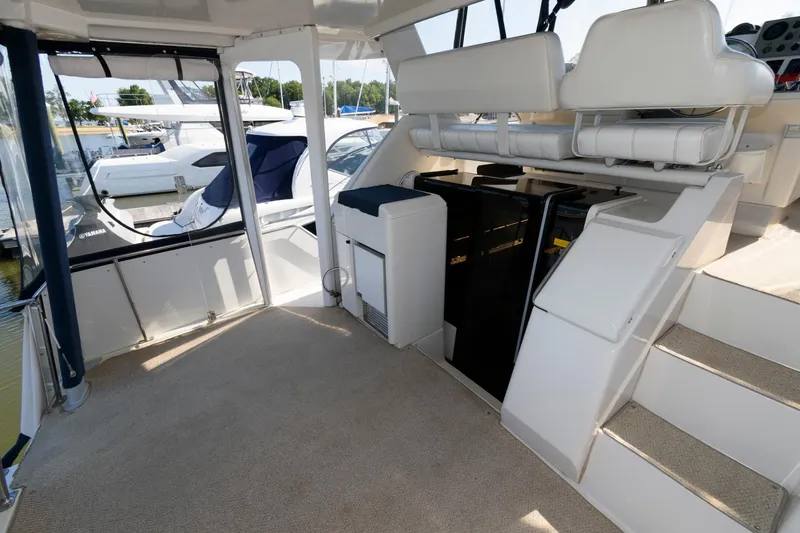 Slide: The Image of Interior of the 1997 Carver 400 Cockpit Motor Yacht. - 5
