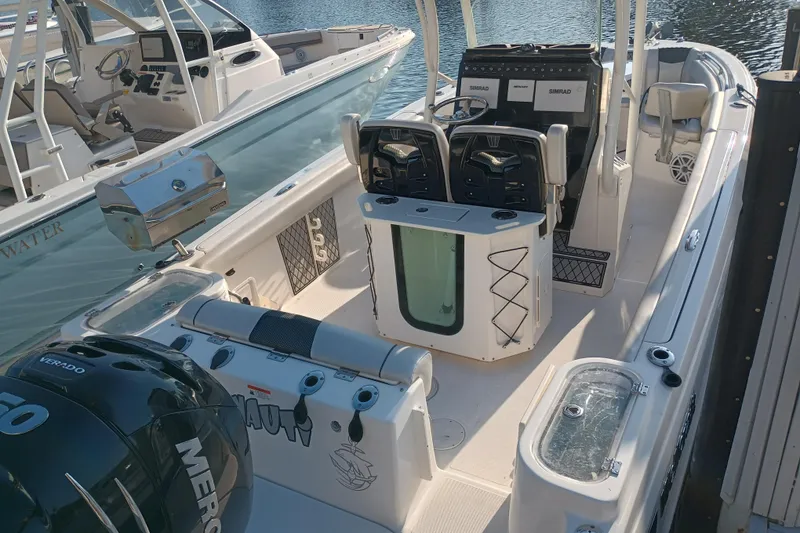 Slide: The Image of Boathouse Marine Center logo featuring Wellcraft 242 Scarab Offshore 2019. - 33