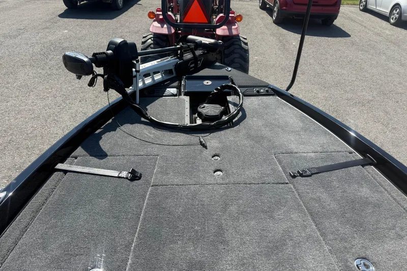 Slide: The Image of Front deck of a 2026 Phoenix 721 ZXL boat with trolling motor. - 10