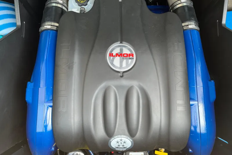 Slide: The Image of Engine of 2025 MasterCraft X24 boat featuring Ilmor 6.2L GDI. - 14