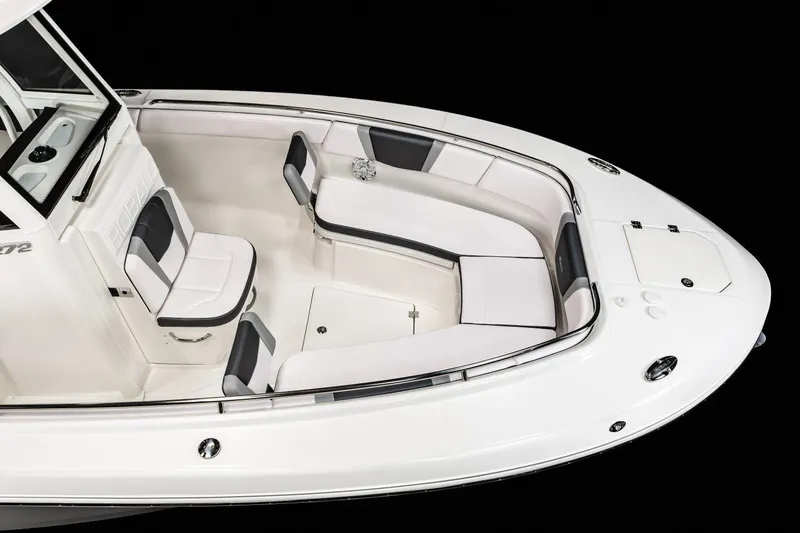 Slide: The Image of Manufacturer Provided Image: 2020 Robalo R272 Center Console boat with spacious seating area. - 45