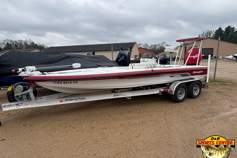 The Image of 2005 Ranger 223 Cayman boat on trailer at D&R Sports Center. - 0
