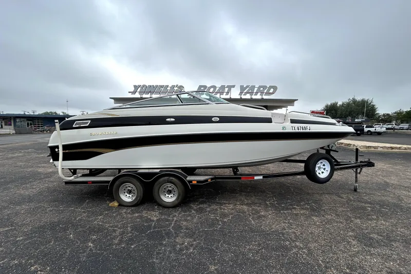The Image of 2001 Crownline 239 DB boat on trailer at Yowell's Boat Yard. - 0