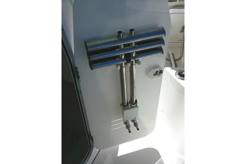 Slide: The Image of Stainless steel rod holders on 2022 Sea Pro 259 Center Console boat. - 38