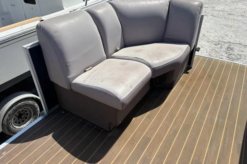 Slide: The Image of Gray seating on 2020 Godfrey Sweetwater 2286 FS boat deck. - 5