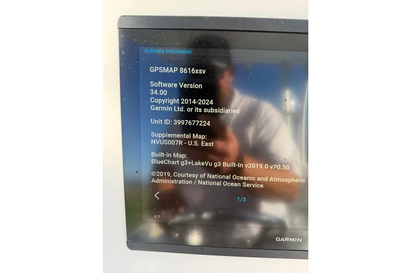 Slide: The Image of Garmin GPSMAP 8616xsv software display on Tideline 235 Hybrid, 2020 model. - 38