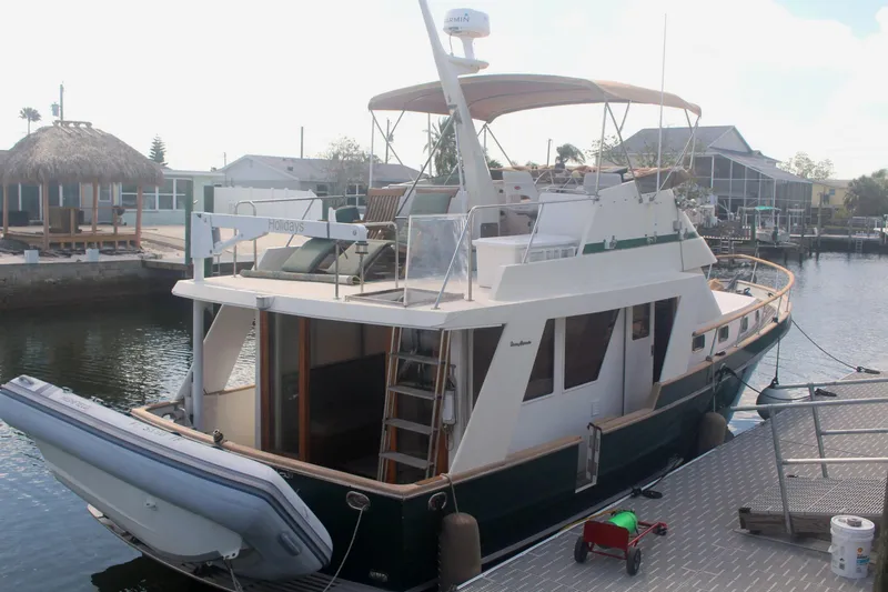 Slide: The Image of 1985 Ocean Alexander Europa & Dinghy - 2