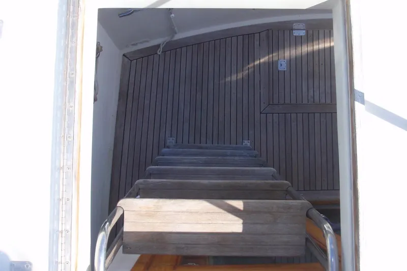 Slide: The Image of 1985 Ocean Alexander Europa Ladder to Aft Deck - 36