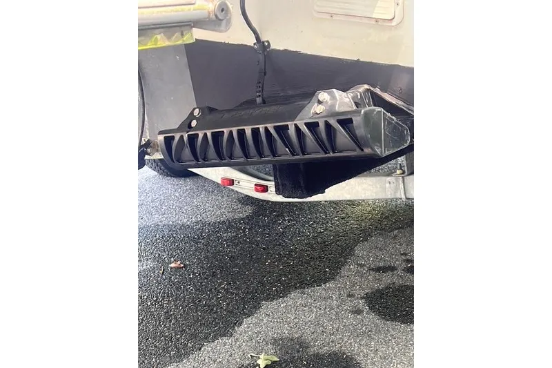 Slide: The Image of 2016 Parker 2510 XL Walkaround boat trailer detail with black component. - 15