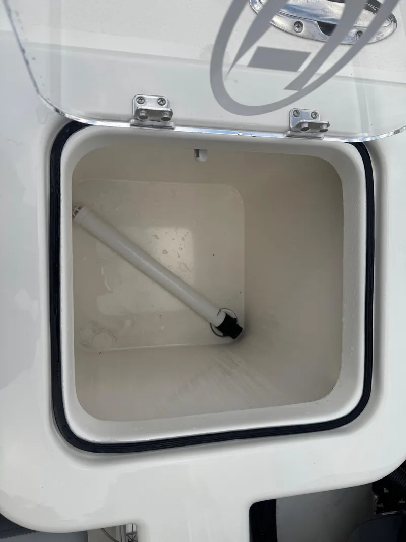 Slide: The Image of Open storage compartment on 2025 Defiance Catalina 240 boat. - 11