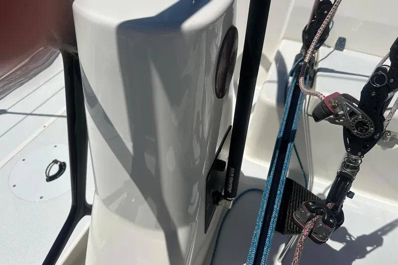 Slide: The Image of New deep draft one design keel getting ready to be templated. - 27