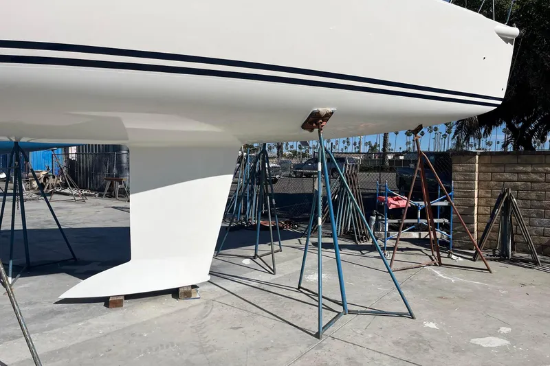 Slide: The Image of New deep one design keel built by Mars Metals and templated by Dennis Choate - 5