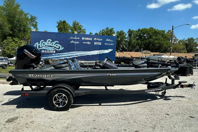 The Image of 2026 Ranger RT178 boat on trailer at Holiday Marine dealership. - 0