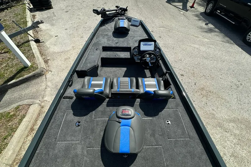 Slide: The Image of 2026 Ranger RT178 fishing boat interior with seating and navigation system. - 5