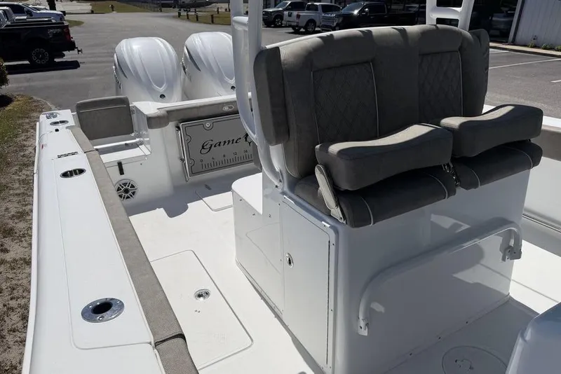 Slide: The Image of 2026 Sea Hunt Gamefish 30 Forward Seating boat with spacious deck and seating. - 4