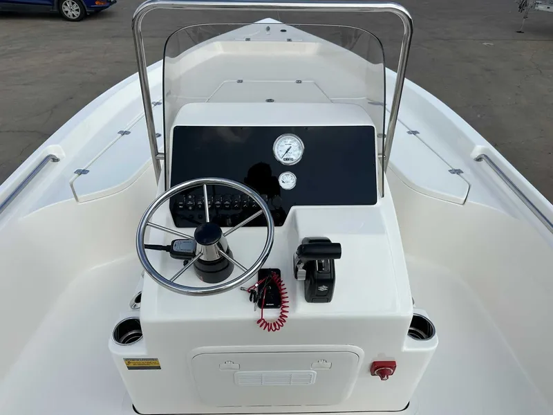 Slide: The Image of Steering console of Bulls Bay 2200 XS boat, year 2026. - 13