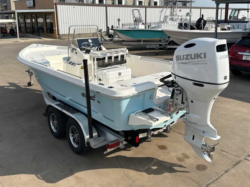 Slide: The Image of 2026 Bulls Bay 2200 XS boat with Suzuki engine on trailer. - 3