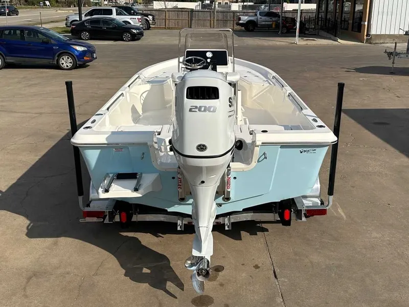 Slide: The Image of 2026 Bulls Bay 2200 XS boat with outboard motor. - 4