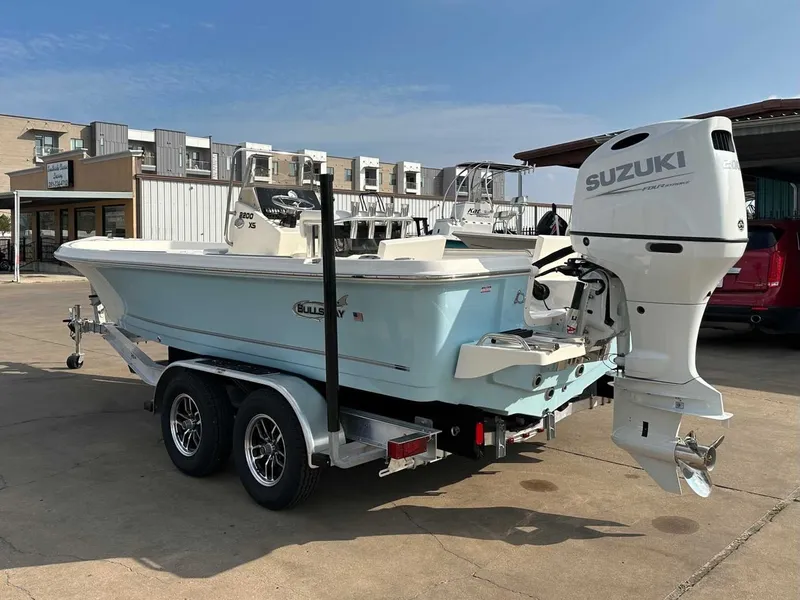 Slide: The Image of 2026 Bulls Bay 2200 XS boat with Suzuki outboard motor. - 9