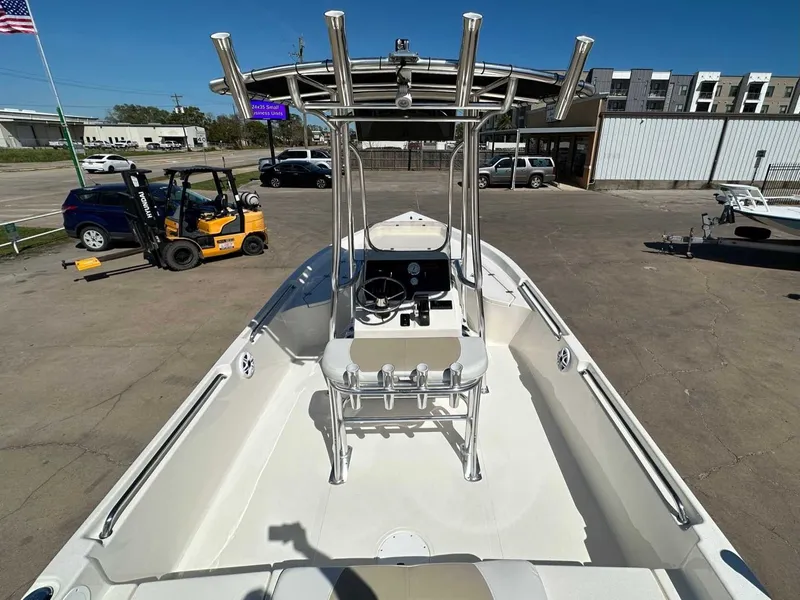 Slide: The Image of Bulls Bay 2200 XS boat 2026 displayed in parking lot. - 13