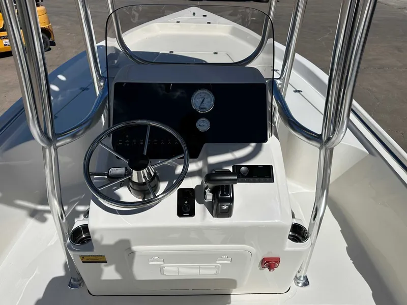 Slide: The Image of Steering console of Bulls Bay 2200 XS boat, year 2026. - 14