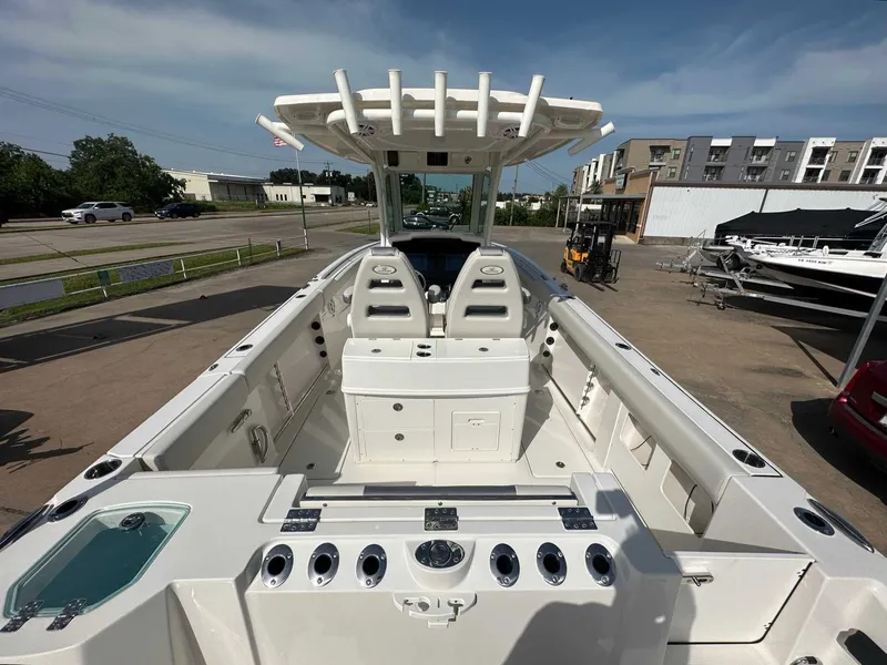 Slide: The Image of Interior view of 2026 Sailfish 272 CC boat outdoors. - 14