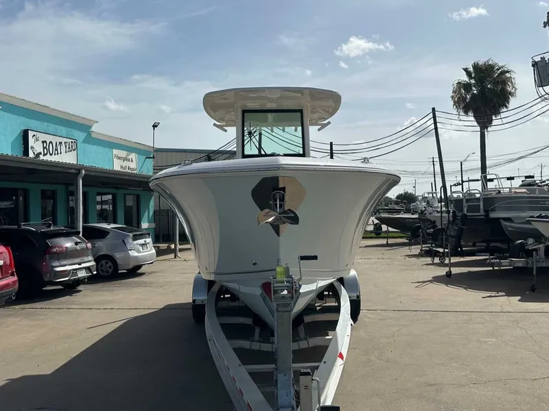 Slide: The Image of Sailfish 272 CC 2026 boat on trailer outdoors. - 9