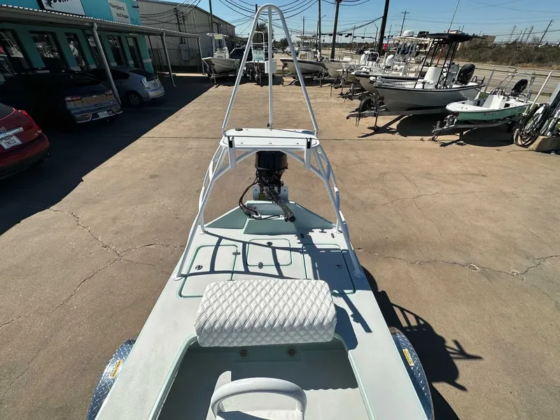 Slide: The Image of 2026 B & D Boat Works Wasp 178 Tiller on parking lot. - 15